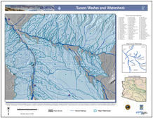 Do you know your local watershed? This large-format map shows subwatersheds throughout the Tucson Basin.