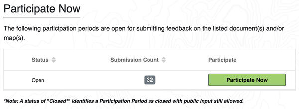 Link to comment on Beaver Environmental Assessment.