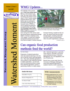 2007 Fall WMG Newsletter cover