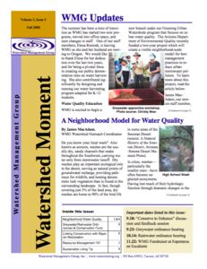 2008 Fall WMG Newsletter cover