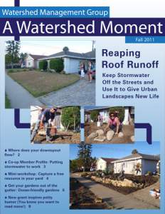 2011 Fall WMG Newsletter cover