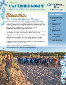 2016 Spring Watershed Management Group Newsletter Cover