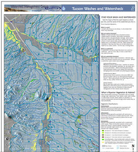 Thumbnail of Western Tucson Region Washes and Watersheds Map