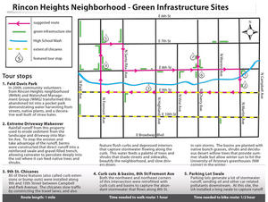 Rincon Heights Neighborhood (Tucson) green infrastructure bike/walk tour