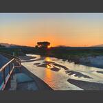 Rillito at Craycroft Rd, photo of flow