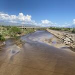 Rillito at Dodge Blvd, photo of flow