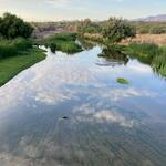 Santa Cruz at Ina Rd, photo of flow