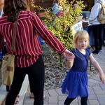 Little girl shows mom the way to the Beaver Photoshoot.