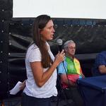 Lisa coordinating the panel with aplomb.