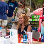 Board member Andrea Finger, left, and Docent Ceanne, right.