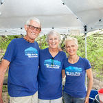 Docents Art, Sally, and Brenda.