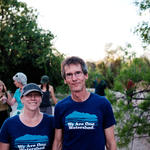 WMG supporter David Stevenson and Docent Amy Salvato celebrating community