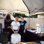 Fiamme staff enjoying serving us the best pizza ever!
