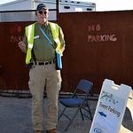 Parking personnel love to see incoming happy faces.