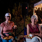 Enjoying feast and friendship