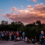 A glorious sunset, good music, and great company