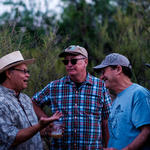 WMG Cultural Ecologist Joaquin Murrieta-Saldivar and friends enjoying a laugh before dinner
