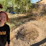 "We made the slope easy so we didn’t need to use any rocks, and put the soil downslope of the basin. We put [the rocks] between mesquite trees hoping to help them [and] native grass seeds in the basin with some mulch to help with moisture!" - Brandon W.