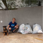 "We picked up three bags of trash from the Arroyo Chico watershed and the Barrio San Antonio neighborhood until it got too rainy looking to be hanging out in a riverbed. We all had a great time." - Kyle P.