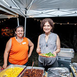 Board member Sandra Bernal Cordova and WMG volunteer Marina dished out the delicious food.