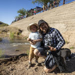 Happy kids & adults at the Santa Cruz River release! Photo by Nicci Radhe