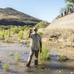 WMG's River Restoration Biologist Trevor Hare. Photo by Nicci Radhe