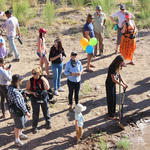 WMG's Deborah Oslik, center, celebrates the Santa Cruz River release! Photo by Jamie Manser