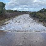 Santa Cruz at St Marys Rd, photo of flow