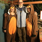River Restoration Biologist Trevor Hare with our friendly beavers!