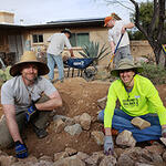 Volunteers at a co-op workshop.