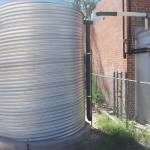 Community demonstration cistern installation