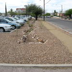 Parking lot post reconstruction